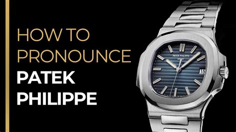 richard mille pronunciation in english|how to pronounce patek phillipe.